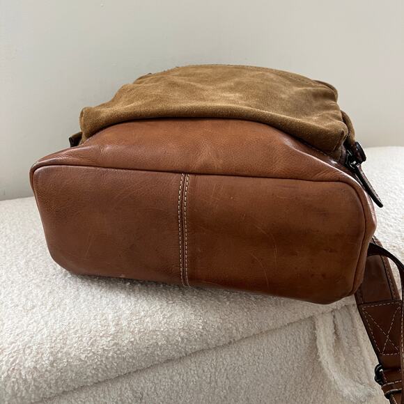 FRYE Chris Suede Leather Backpack Sand main image 8